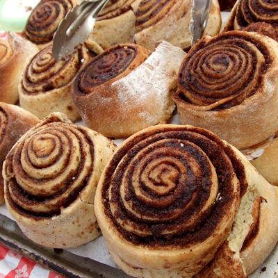 Roll de canela glaseado